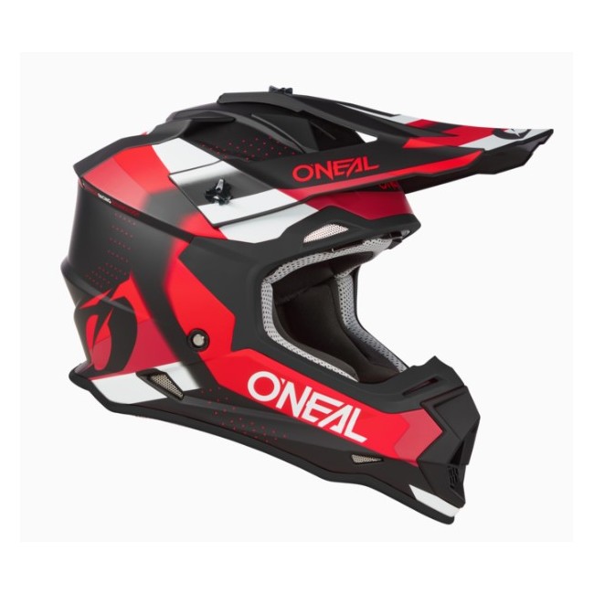 CASCO O NEAL 2SRS SPYDE NEGRO/ROJO/BLANCO