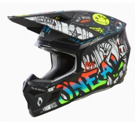 CASCO JUNIOR 3SRS RANCID negro/blanco