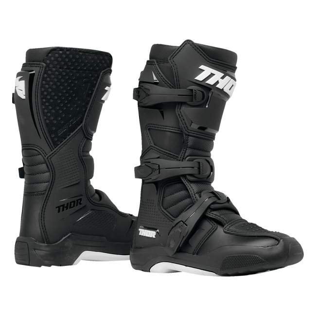 BOTAS THOR  JUNIOR BLITZ XR MX NEGRO-BLANCO
