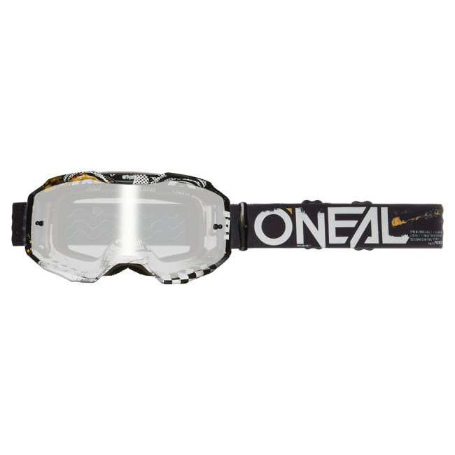 GAFAS B10 GOOGLE NEGRO-BLANCO ESPEJO PLATA