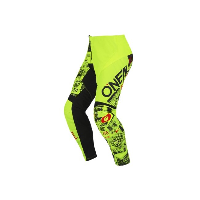 PANTALON O NEAL JUNIOR ELEMENT ATTACK AMARILLO NEÓN/NEGRO