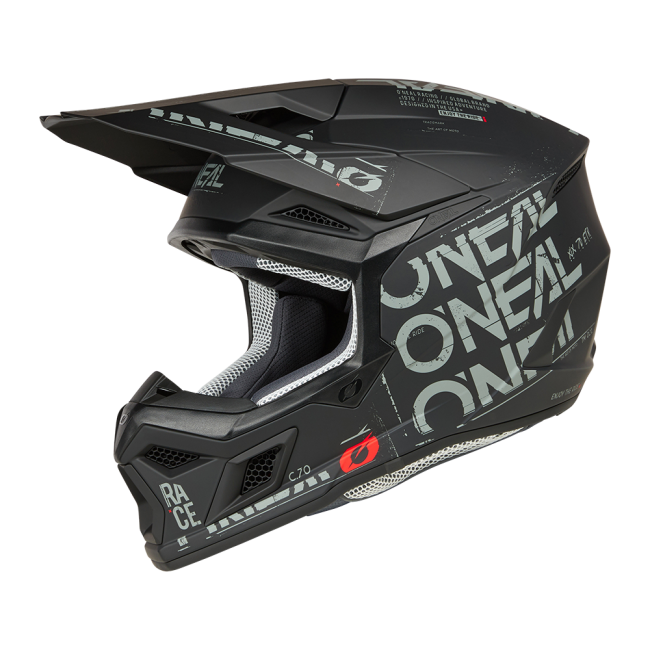 CASCO ONEAL 3SRS 2025 NEGRO-GRIS