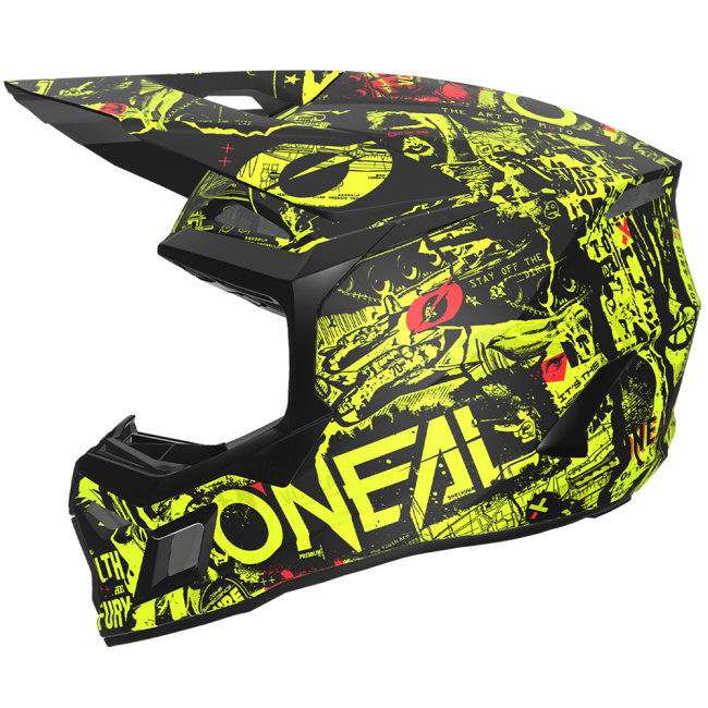 CASCO ONEAL JUNIOR 3SRS 2025 AMARILLO-NEGRO-ROJO