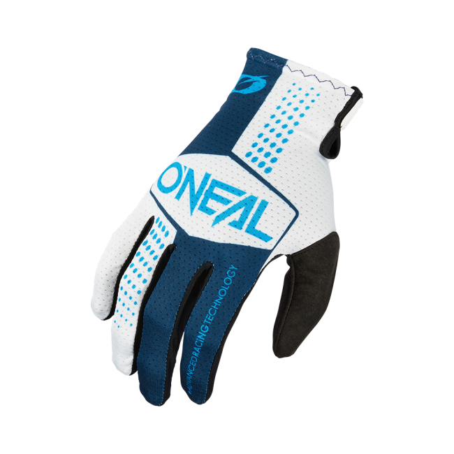 GUANTES MATRIX ONEAL 2025 BLANCO-AZUL