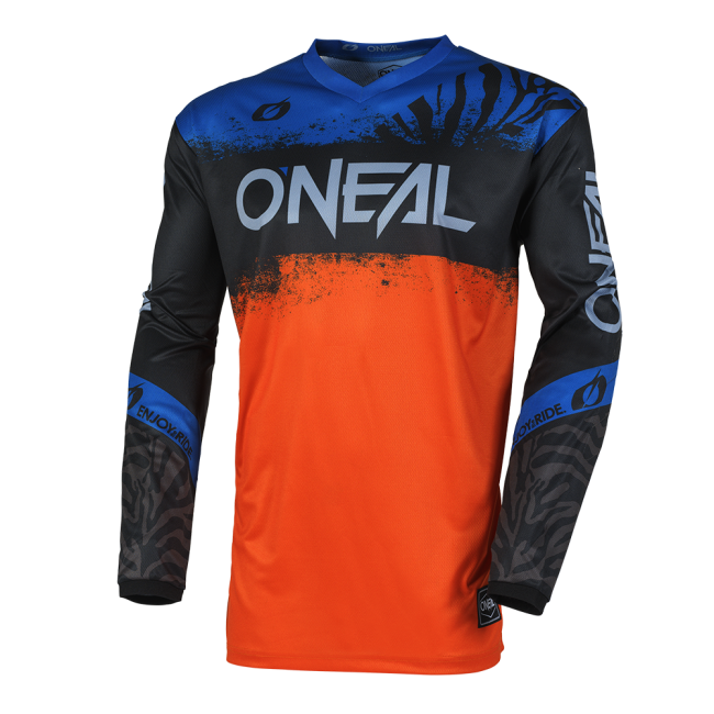 CAMISETA  ELEMENT ONEAL 2025 NEGRO-AZUL-NARANJA