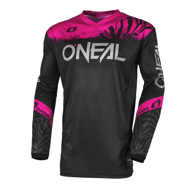 CAMISETA ELEMENT MUJER  ONEAL 2025 NEGRO-ROSA