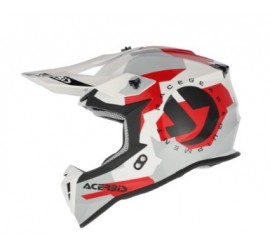 CASCO ACERBIS LINEAR BIANCO/GRIGIO