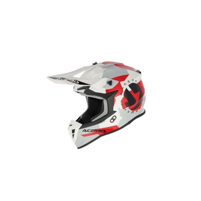 CASCO ACERBIS LINEAR BIANCO/GRIGIO