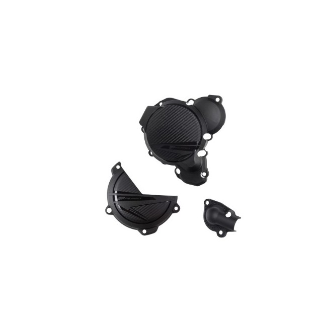 KIT PROTECTOR TAPA EMBRAGUE-ENCENDIDO-BOMBA AGUA KTM/HQV EXC 250/300 24 TE 250