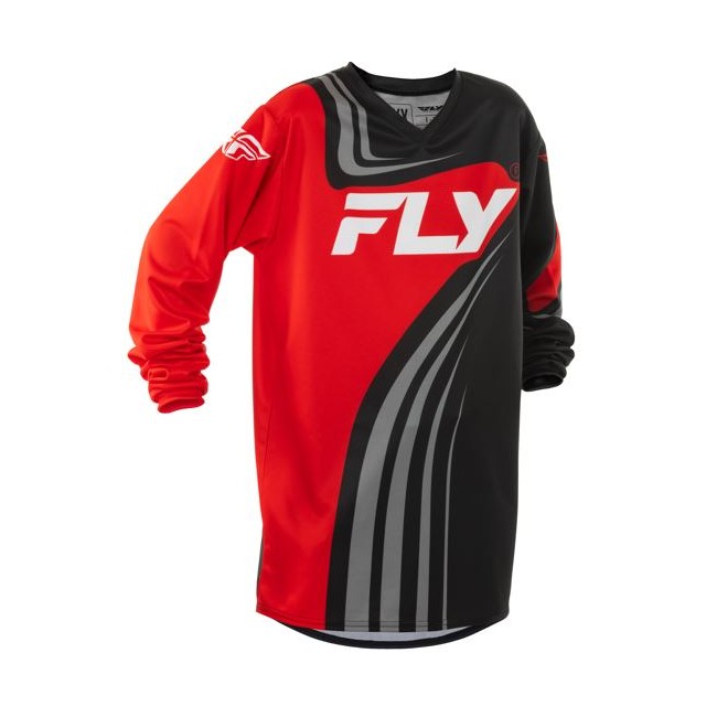 CAMISETA F-16 FLY JUNIOR ROJO-NEGRO 2025