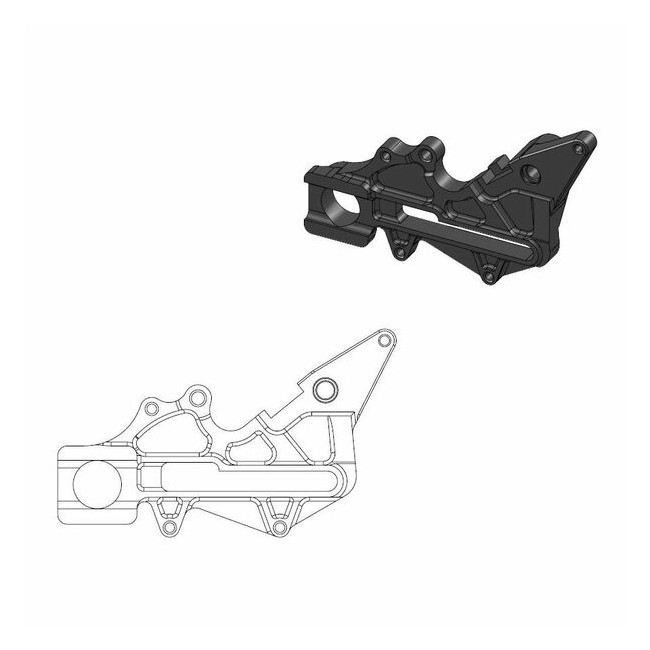 SOPORTE DE PINZA 260MM KTM LC4 SXC 625 03-07