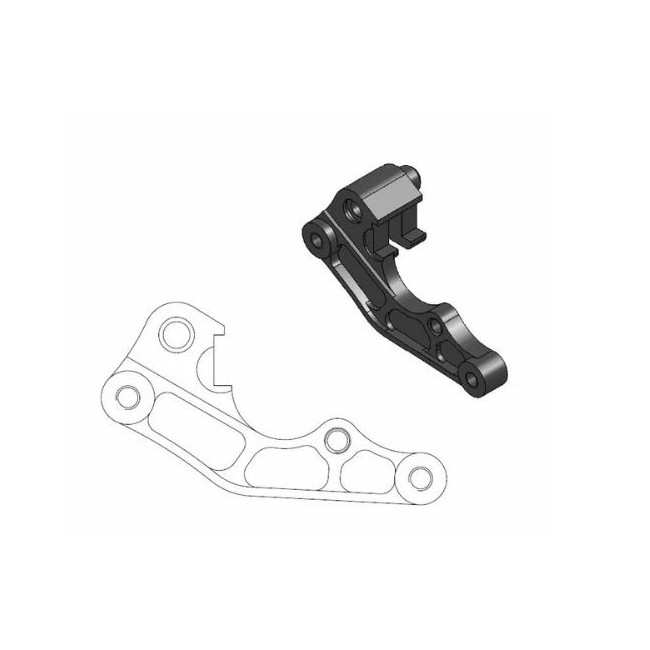 SOPORTE DE PINZA YAMAHA 260MM YZ125-450 00-18