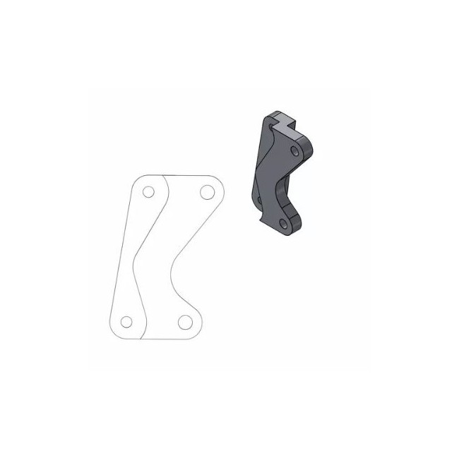 SOPORTE DE DISCO YAMAHA 320MM YZ125-250 07-24