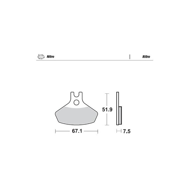 PASTILLAS DE FRENO MOTOMASTER NITRO DEL/TRAS BOMBARDIER / CAN AM DS 450 2008 AD