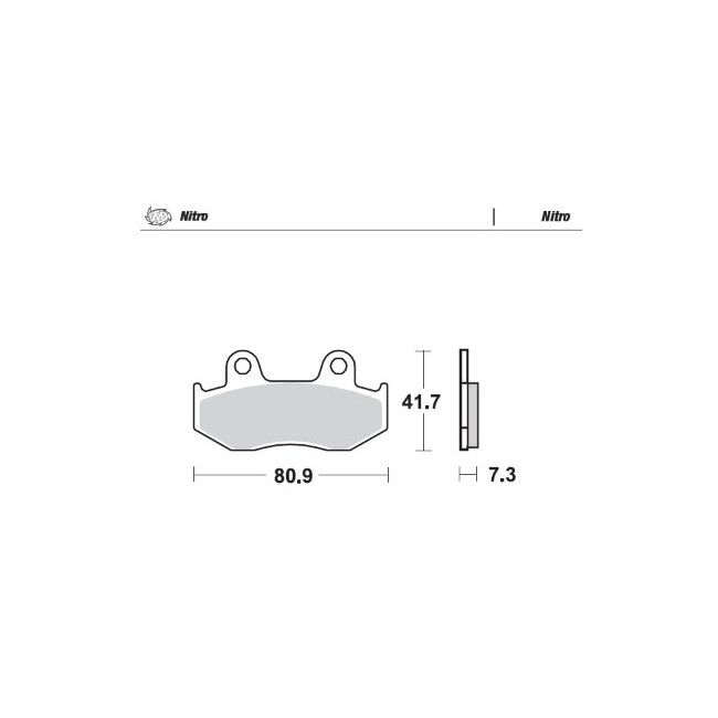 PASTILLAS DE FRENO MOTOMASTER NITRO HONDA DELANTERAS/TRASERAS ATC 250 R 1985-198