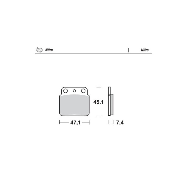 PASTILLAS DE FRENO MOTOMASTER NITRO KAWASAKI TRASERAS KFX 400 2003-2006