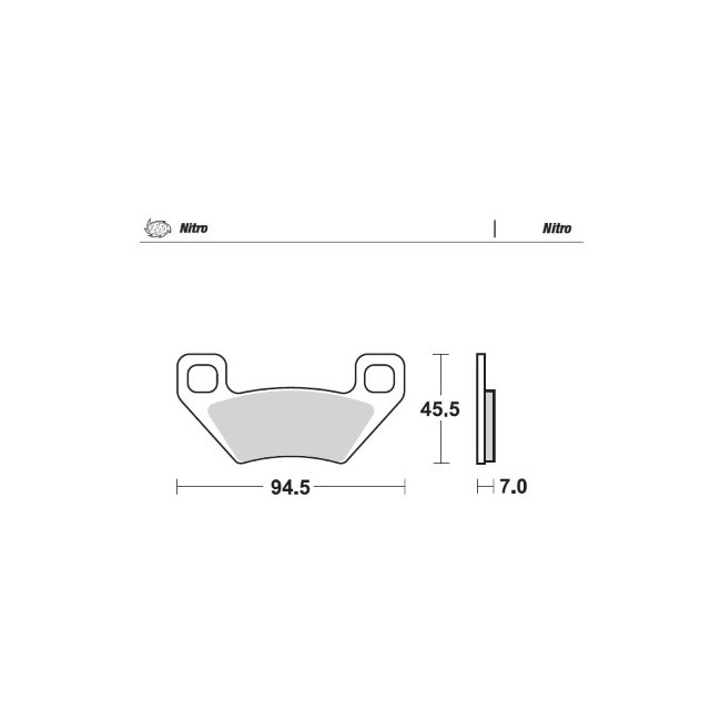 PASTILLAS DE FRENO MOTOMASTER NITRO KYMCO DELANTERAS/TRASERAS MXU 400 08-11