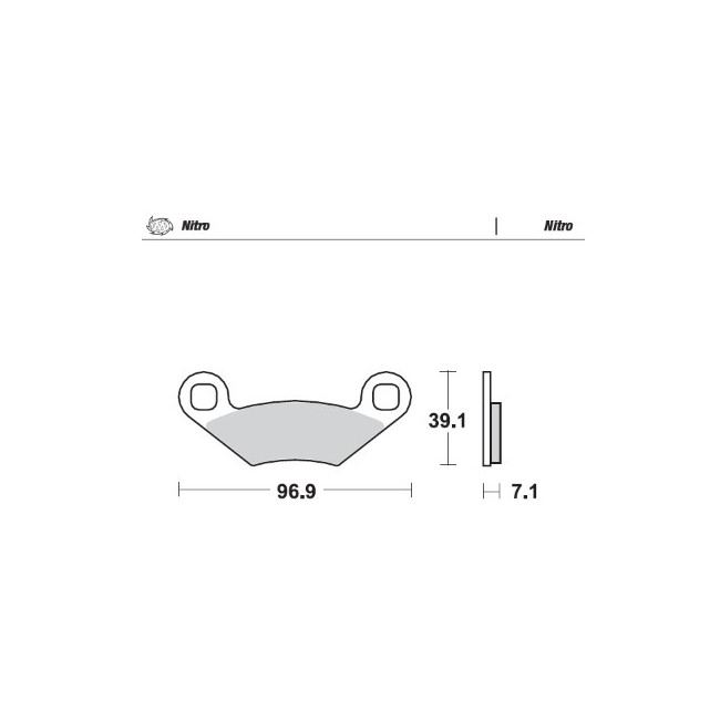 PASTILLAS DE FRENO MOTOMASTER NITRO POLARIS DELANTERAS/ TRASERAS Sportsman