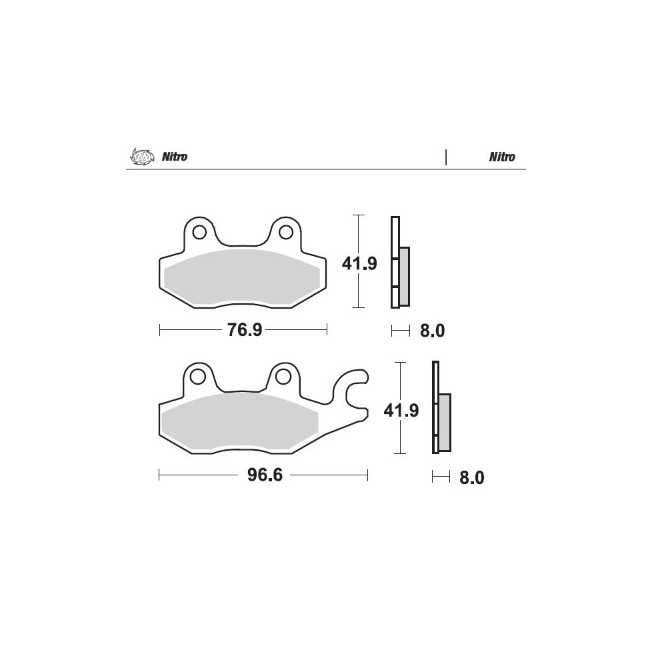 PASTILLAS DE FRENO MOTOMASTER NITRO SUZUKI DELANTERAS LT-F 500 1998-2002