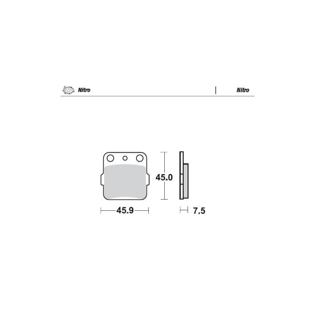 PASTILLAS DE FRENO MOTOMASTER NITRO SUZUKI  TRASERA LT 250 85-87/YZ 65 18/21 85
