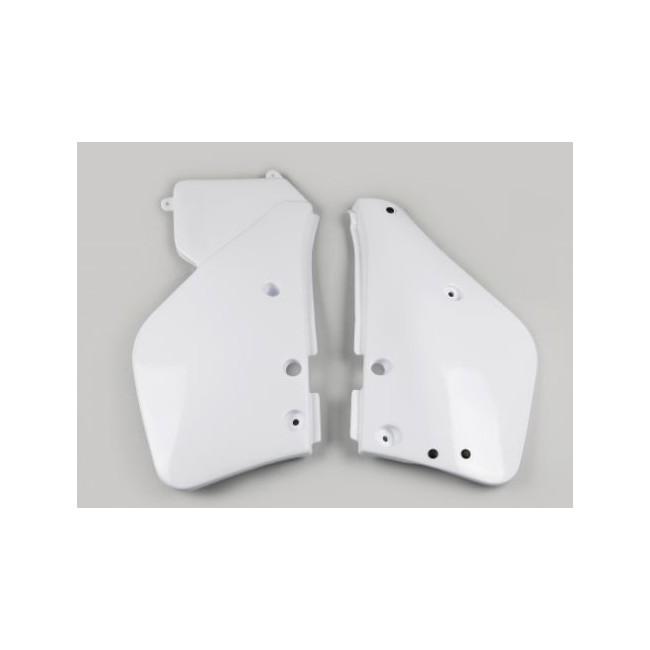 PORTANUMEROS LATERALES TRASEROS PARA YAMAHA UFO YZ125 87-88 BLANCO