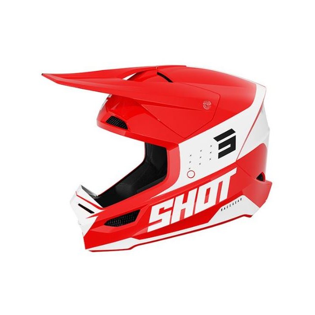 CASCO SHOT FURIOUS ROJO-BLANCO