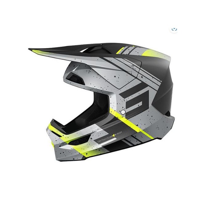 CASCO SHOT FURIOUS GRIS-AMARILLO
