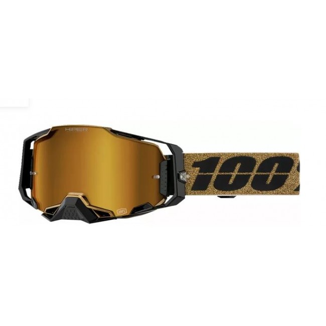 GAFAS 100% ARMEGA NEGRO-DORADO