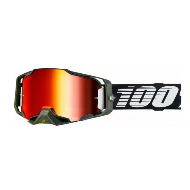 GAFAS 100% ARMEGA NEGRO-VERDE OSCURO-BLANCO