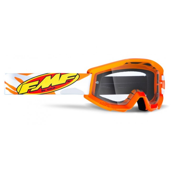 GAFAS FMF POWERCORE ASSAULT GREY - CLEAR LENS