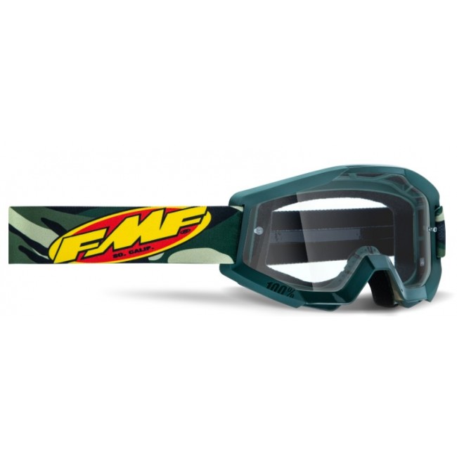 GAFAS FMF POWERCORE ASSAULT CAMO - CLEAR LENS
