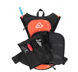 MOCHILA ACQUA LOGO BACKPACK  ACERBIS NEGRO-NARANJA-BLANCO