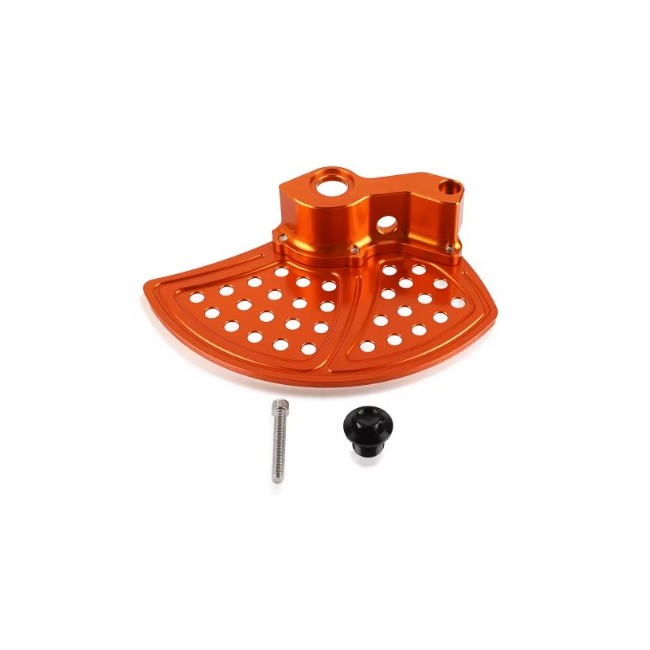 PROTECTOR DE DISCO DELANTERO KTM SX/SX-F (16-23) EJE 22MM NARANJA