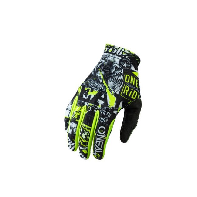 GUANTES ONEAL MATRIX AMARILLO-NEGRO