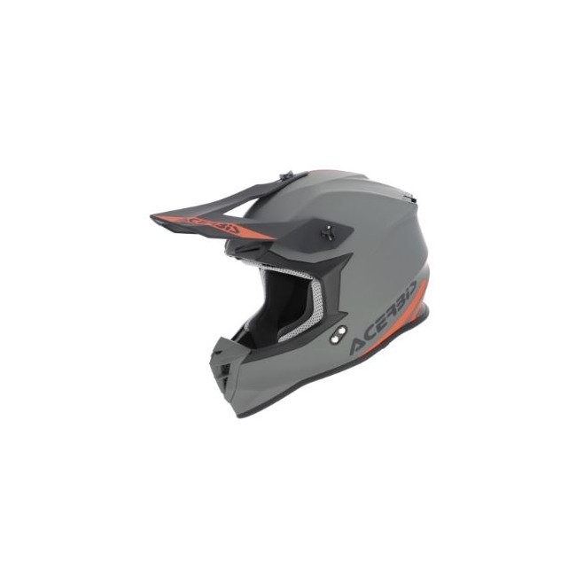 CASCO ACERBIS LINEAR 22-06 GREY-NARANJA  MATT