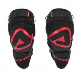 RODILLERAS ACERBIS SOFT NEGRO/ROJO