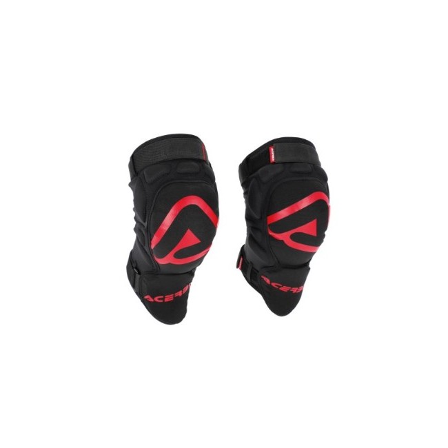 RODILLERAS ACERBIS SOFT NEGRO/ROJO