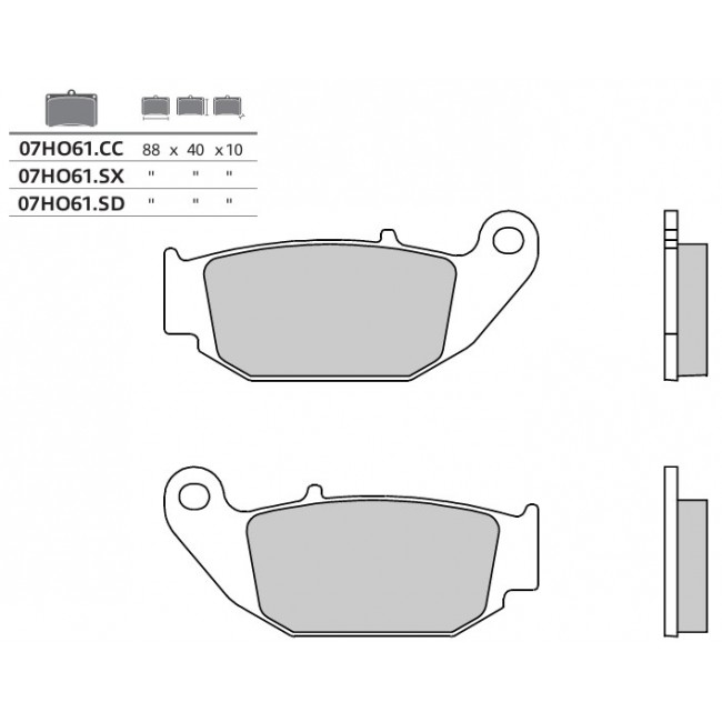 PASTILLA DE FRENO BREMBO HONDA/SUZUKI