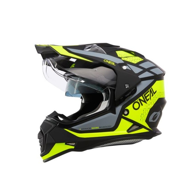 CASCO ONEAL SIERRA HELMET R AMARILLO FLUOR-NEGRO-GRIS