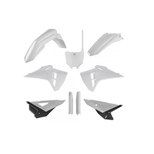 FULL KIT PLASTICO POLISPORT HONDA CRF 250 22-24 450R 21-24 RESTILYNG A 25 BLANCO