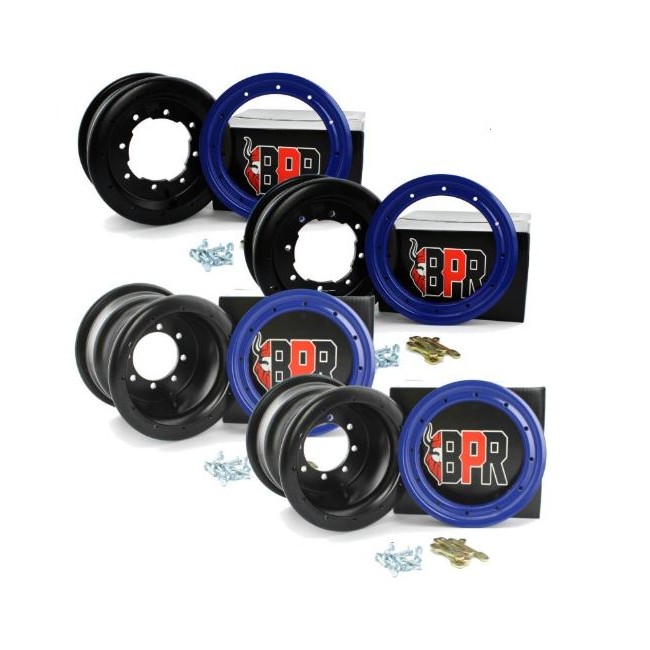 Pack llantas BPR 2x10 2x9 beadlock aluminio azul
