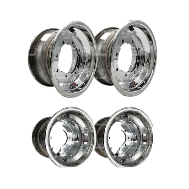 Pack llantas BPR Reforzadas PULIDAS 2U 10X5  2U 10X8