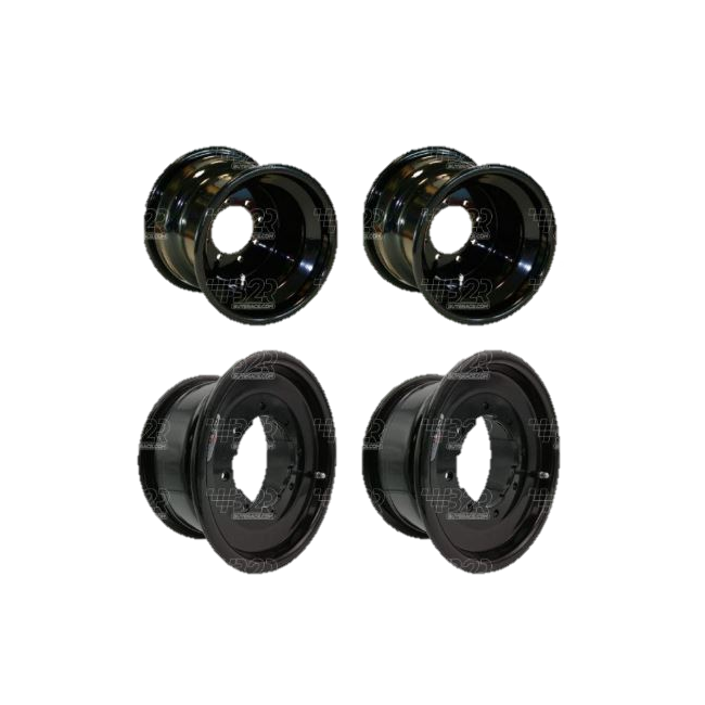 Pack llantas BPR Reforzadas NEGRAS 2U 10X5  2U 10x8