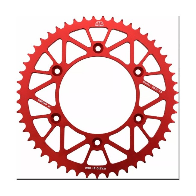 CORONA  ALUMINIO COLOR ROJO HONDA
