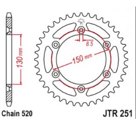CORONA DE ACERO PARA YAMAHA