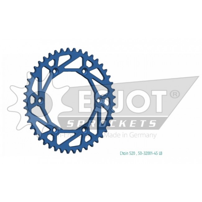 CORONA ALUMINIO ESJOT PARA YAMAHA AZUL