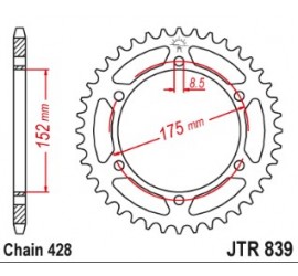 KIT DE TRANSMISION PARA YAMAHA DT 125 R/X 05/06