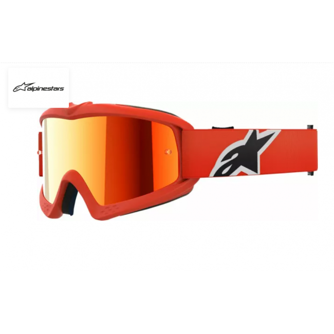 GAFAS ALPINESTARS YOUTH CORP NARANJA ESPEJO ROJO