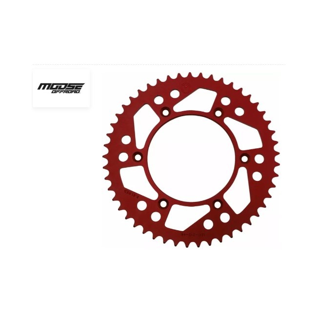CORONA ALUMINIO COLOR ROJO HONDA MOOSE RACING