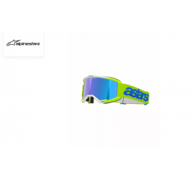 GAFAS ALPINESTARS VISION 5 BLAZE AMARILLO FLUO AZUL ESPEJO AZUL